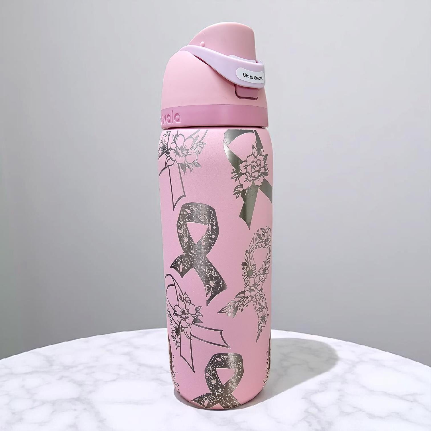 Cancer Survivor Owala Free sip 20, 24 or 32 oz Tumbler, Breast Cancer Tumbler, Survivor Gift