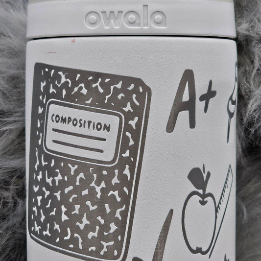 Personalized Teacher Owala Water Bottle: Engraved Gift for Educators
