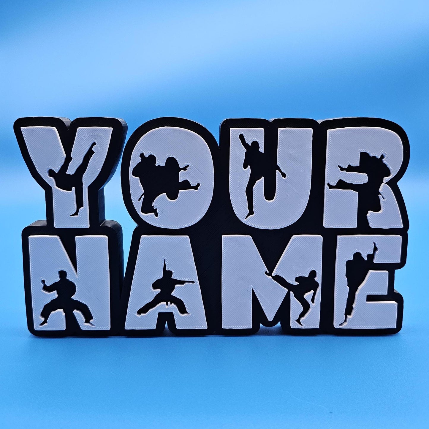 Martial Arts Name Sign – Custom Wall Decor for Karate, Taekwondo, or Jiu-Jitsu Room, Unique Name Gift for Boys & Girls | Birthday Gift