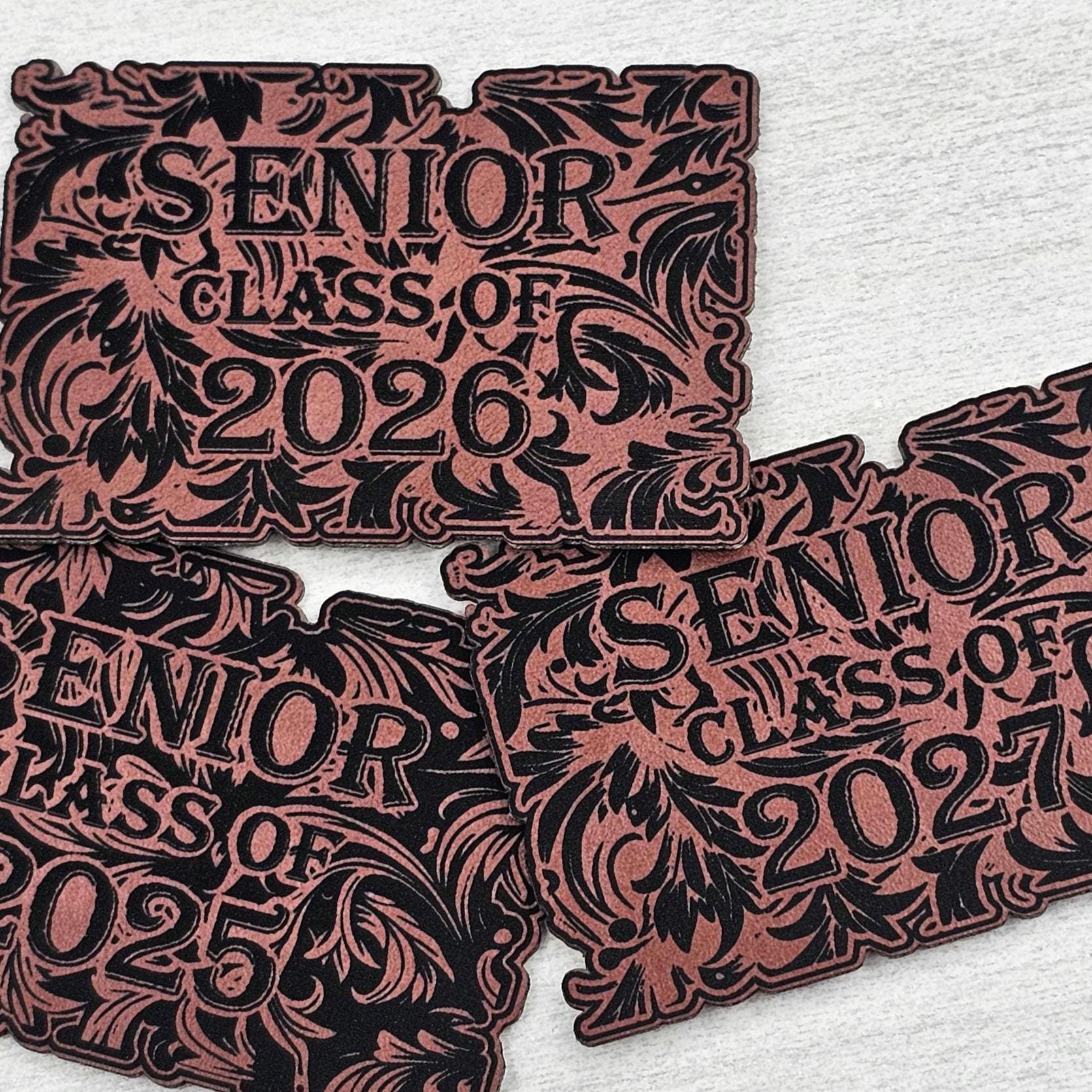 Custom Senior Hat with Leatherette Patch: Class of 2025 Grad Gift