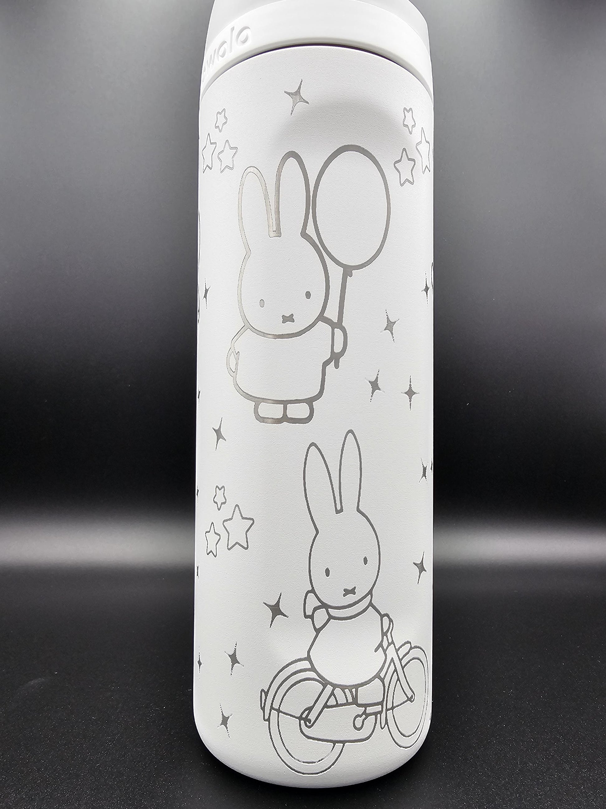 Miffy Owala 20, 24, 30, 32 and 40 oz Bottle | Custom Engraved Owala free sip, sway and Smooth sip bottles