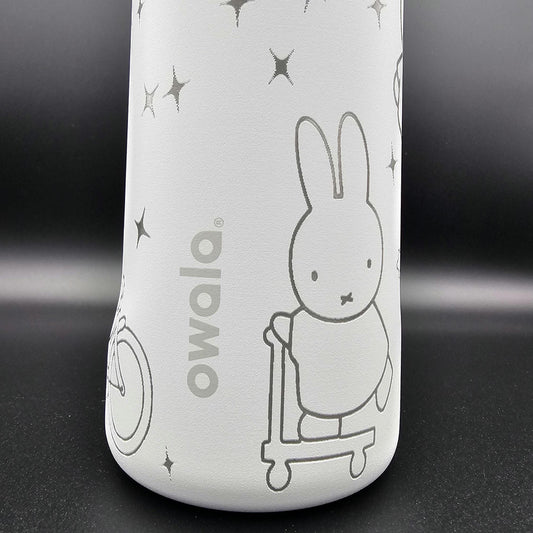 Miffy Owala 20, 24, 30, 32 and 40 oz Bottle | Custom Engraved Owala free sip, sway and Smooth sip bottles