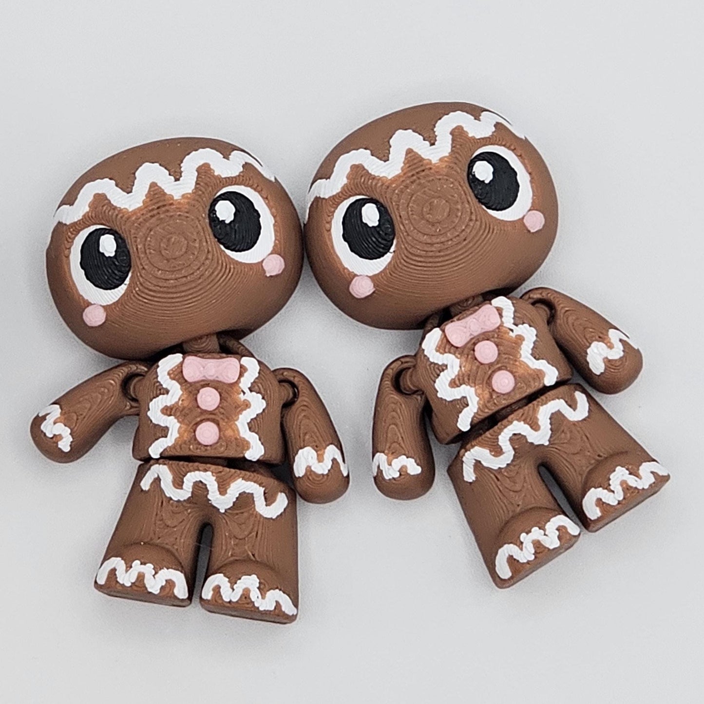 Holiday Fidget Toy Set (2-Pack) | Gingerbread | Stocking Stuffer | Sensory Gift | Christmas Fidget Set | Cute Holiday Stress Relief