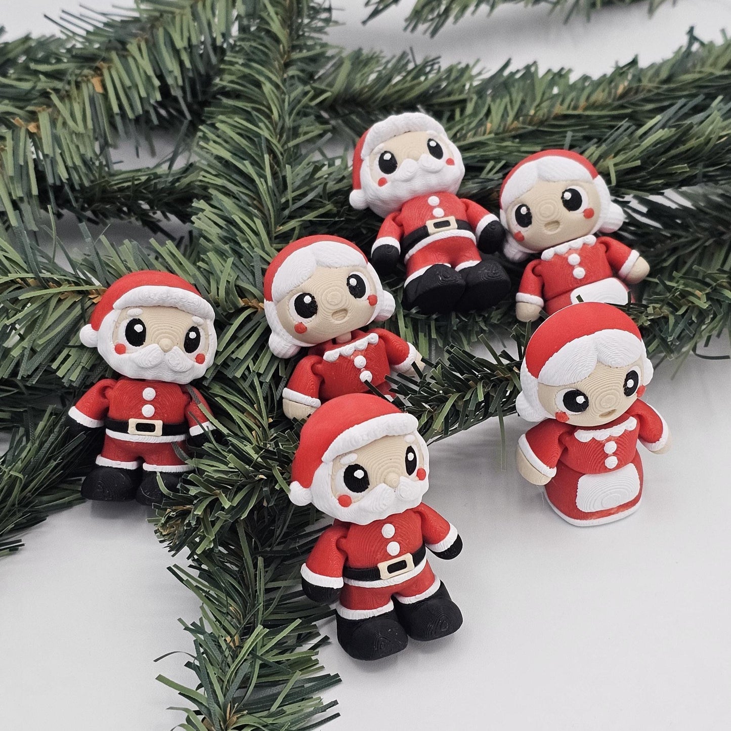 Christmas Fidget Toy Set (2-Pack) | Mr and Mrs Claus | Stocking Stuffer | Sensory Gift | Holiday Fidget Set | Cute Holiday Stress Relief