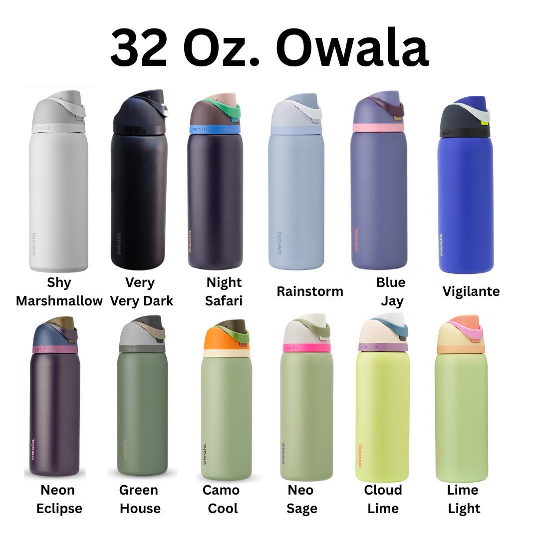 Botanical Owala Tumbler: Books and Plants, Lime Green Cactus