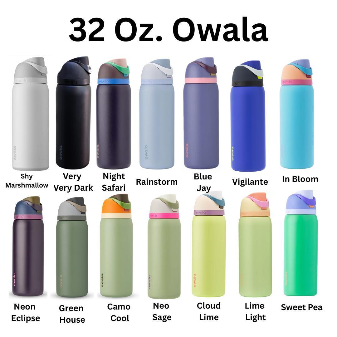 Softball Owala Water Bottle: Personalize with name and jersey number