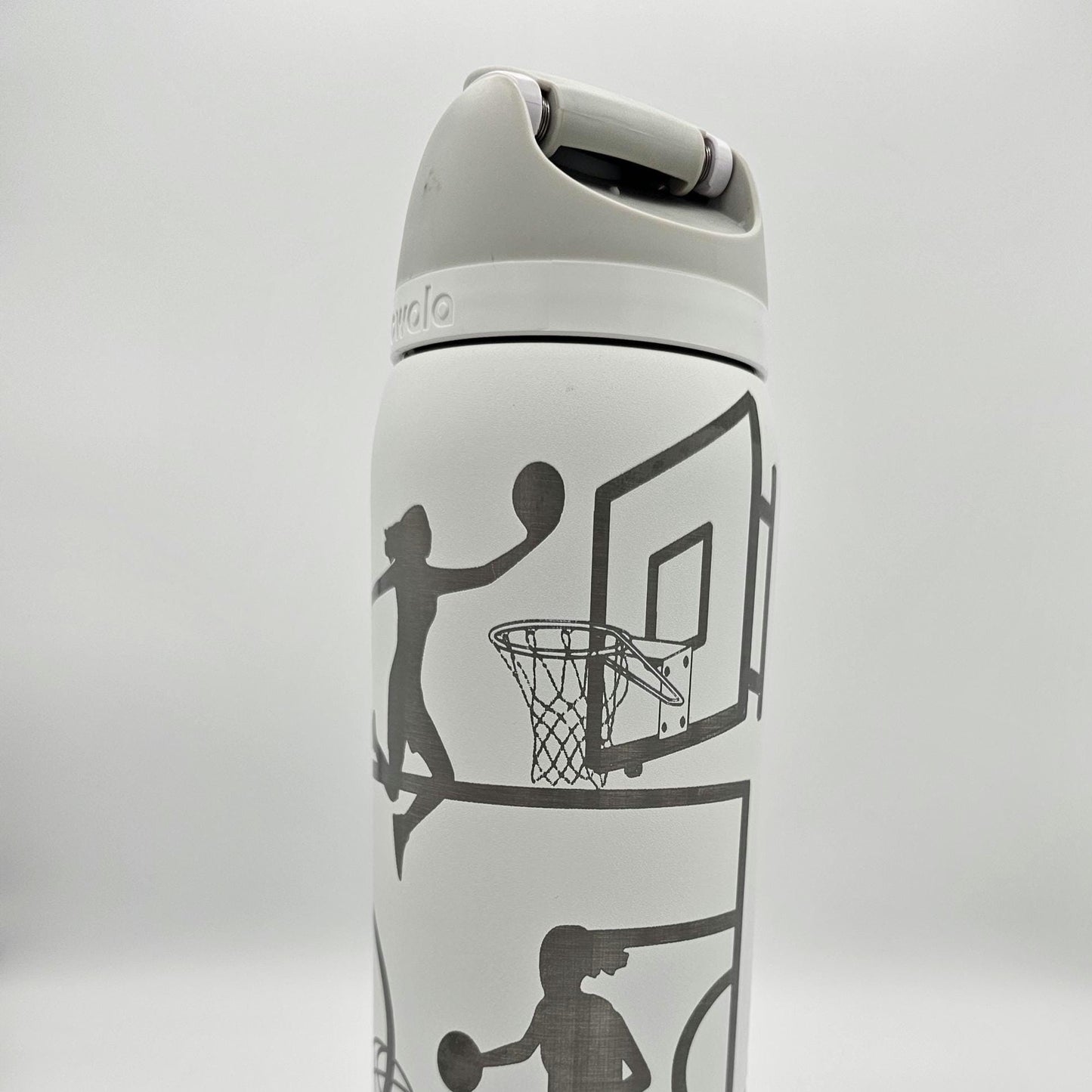 Basketball Engraved Owala Bottle | Female Silhouette Design | Custom Sports Gift | 24, 30, 32 & 40 oz Freesip or Sway Bottle