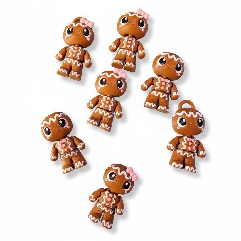 Holiday Fidget Toy Set (2-Pack) | Gingerbread | Stocking Stuffer | Sensory Gift | Christmas Fidget Set | Cute Holiday Stress Relief