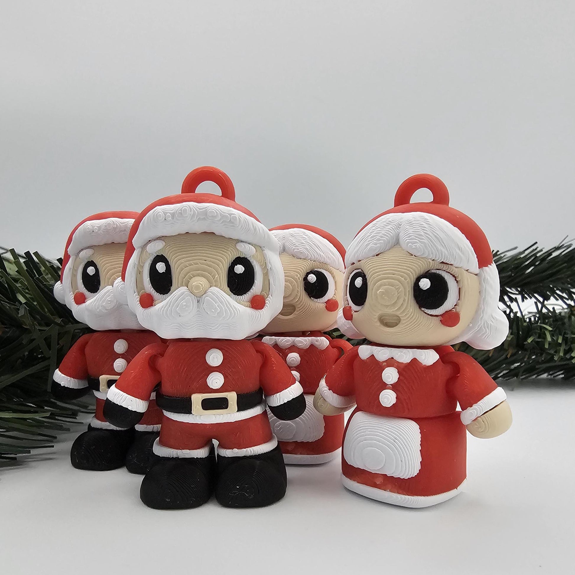 Christmas Fidget Toy Set (2-Pack) | Mr and Mrs Claus | Stocking Stuffer | Sensory Gift | Holiday Fidget Set | Cute Holiday Stress Relief