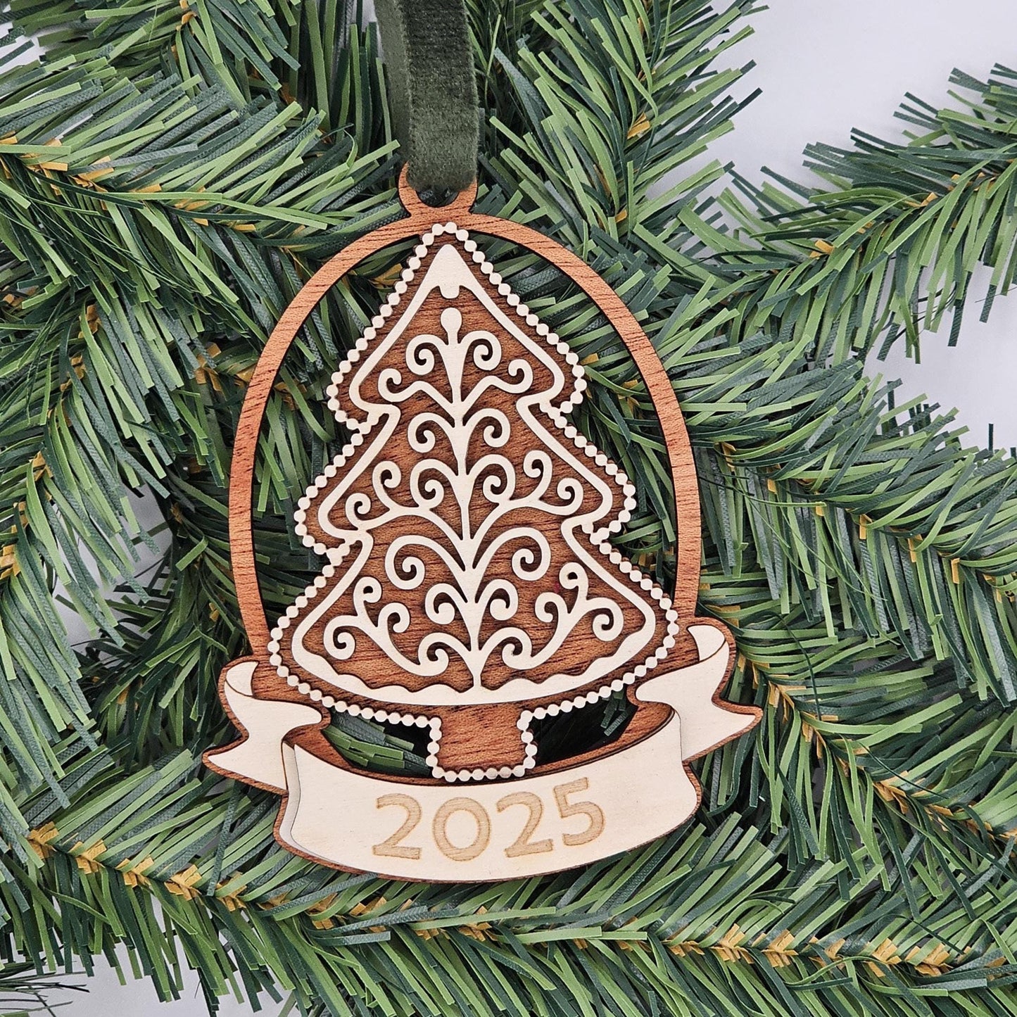 Mahogany & Maple Christmas Ornaments | Personalized Angel, Santa, Penguin, Polar Bear and More | Holiday Gift | Individual or Set