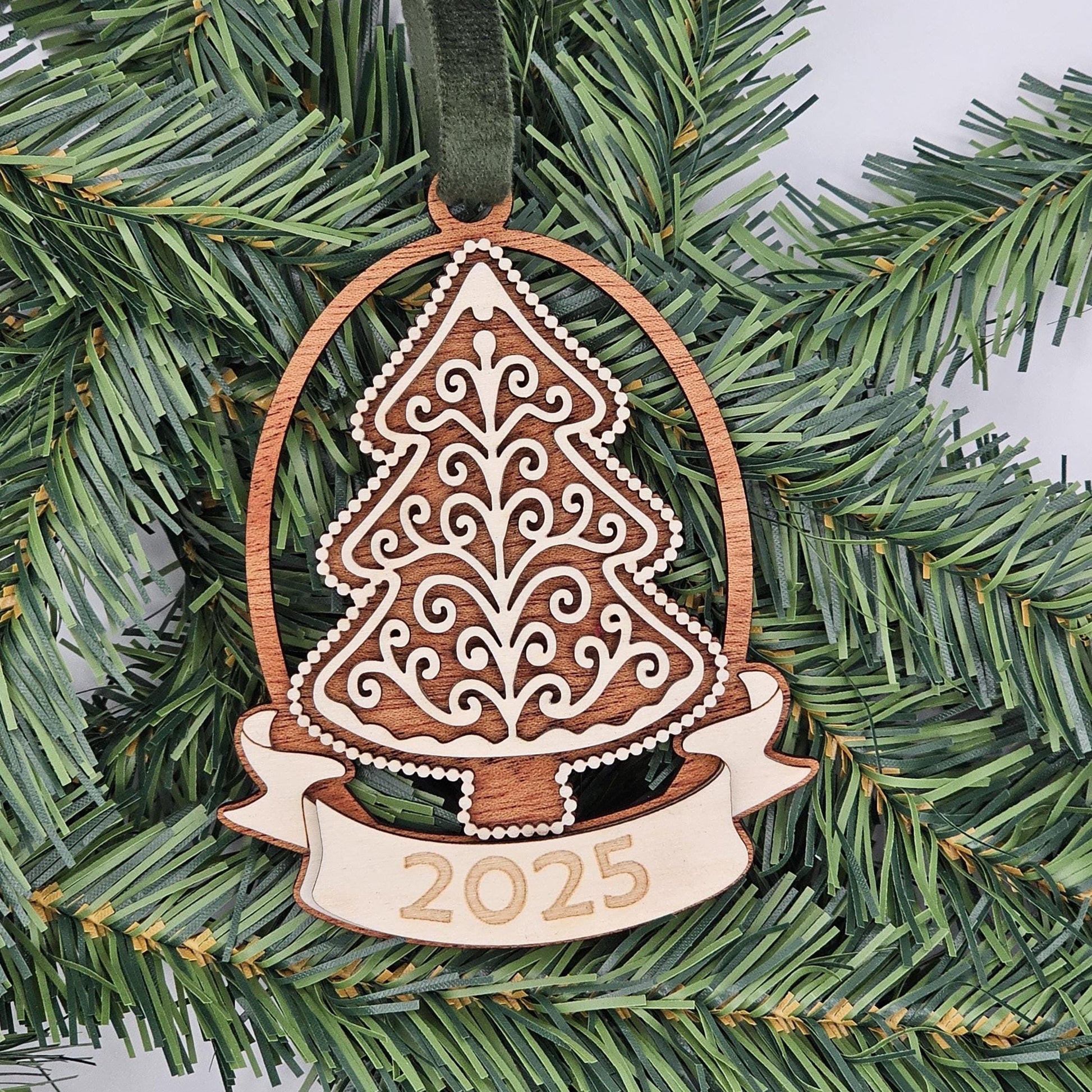 Mahogany & Maple Christmas Ornaments | Personalized Angel, Santa, Penguin, Polar Bear and More | Holiday Gift | Individual or Set