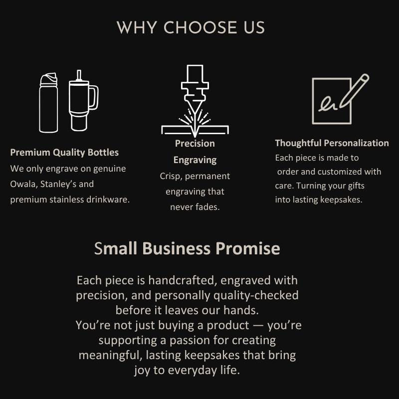 Horse Design Engraved Owala Bottle: Custom Freesip, Sway, Smooth Sip, optional personalization