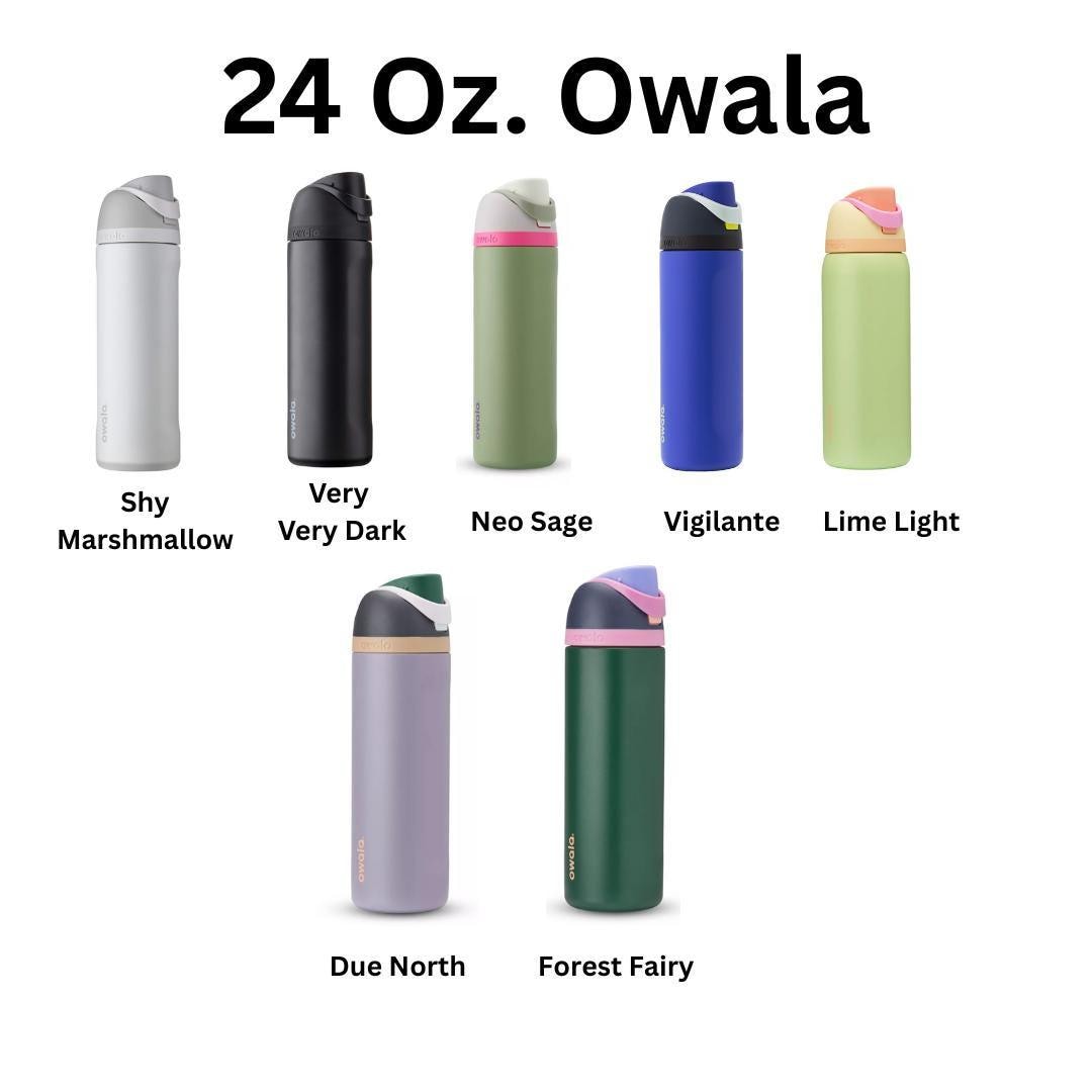 Botanical Owala Tumbler: Books and Plants, Lime Green Cactus