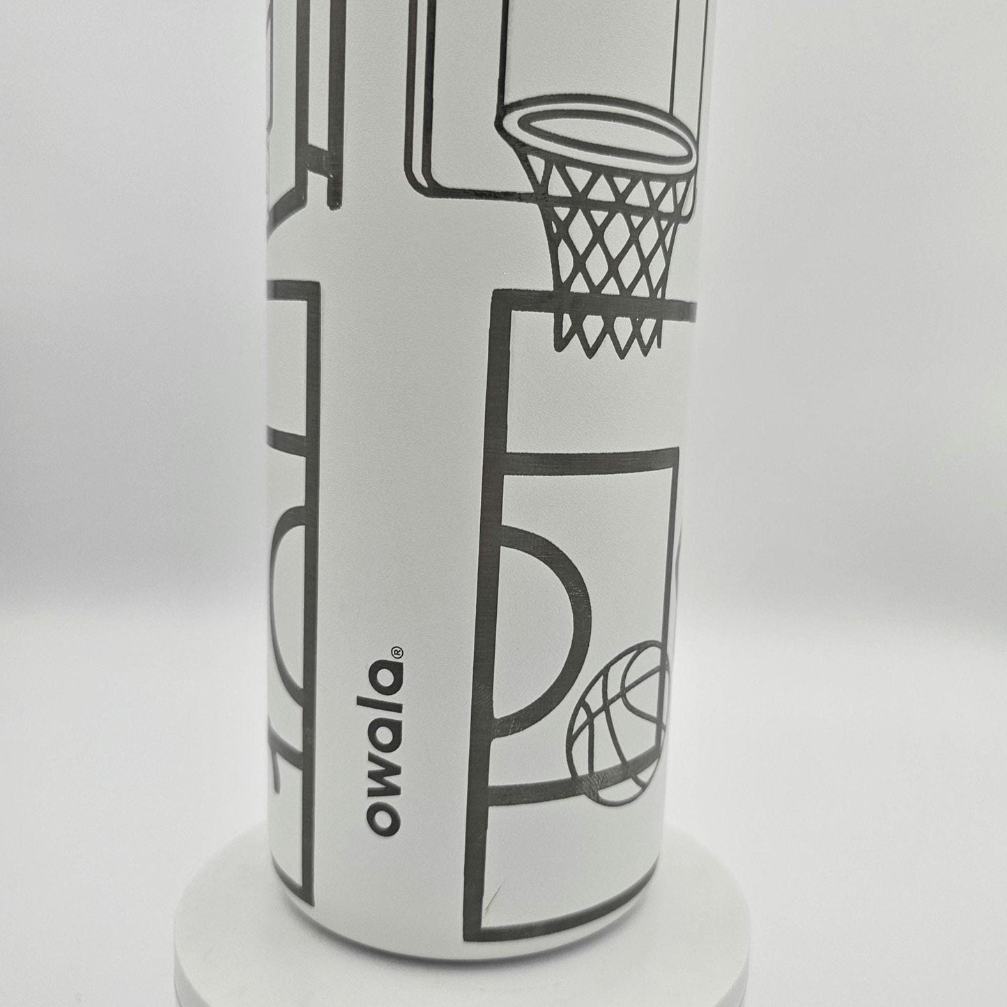 Basketball Engraved Owala Bottle | Female Silhouette Design | Custom Sports Gift | 24, 30, 32 & 40 oz Freesip or Sway Bottle