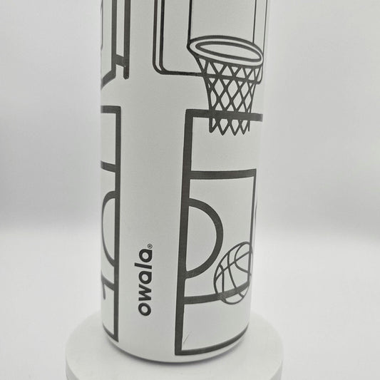 Basketball Engraved Owala Bottle | Female Silhouette Design | Custom Sports Gift | 24, 30, 32 & 40 oz Freesip or Sway Bottle