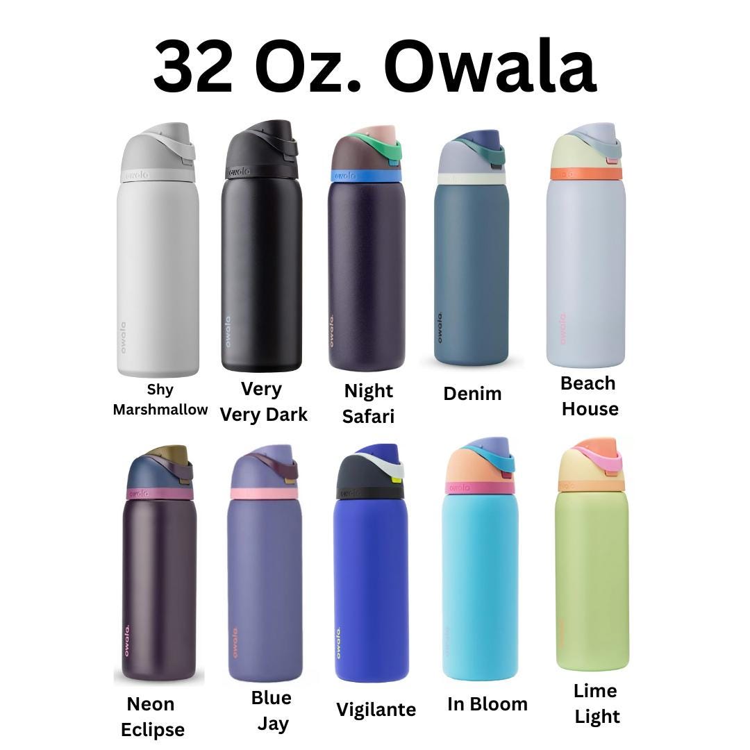 Cow Pattern Engraved Owala Bottle, available in freesip or sway