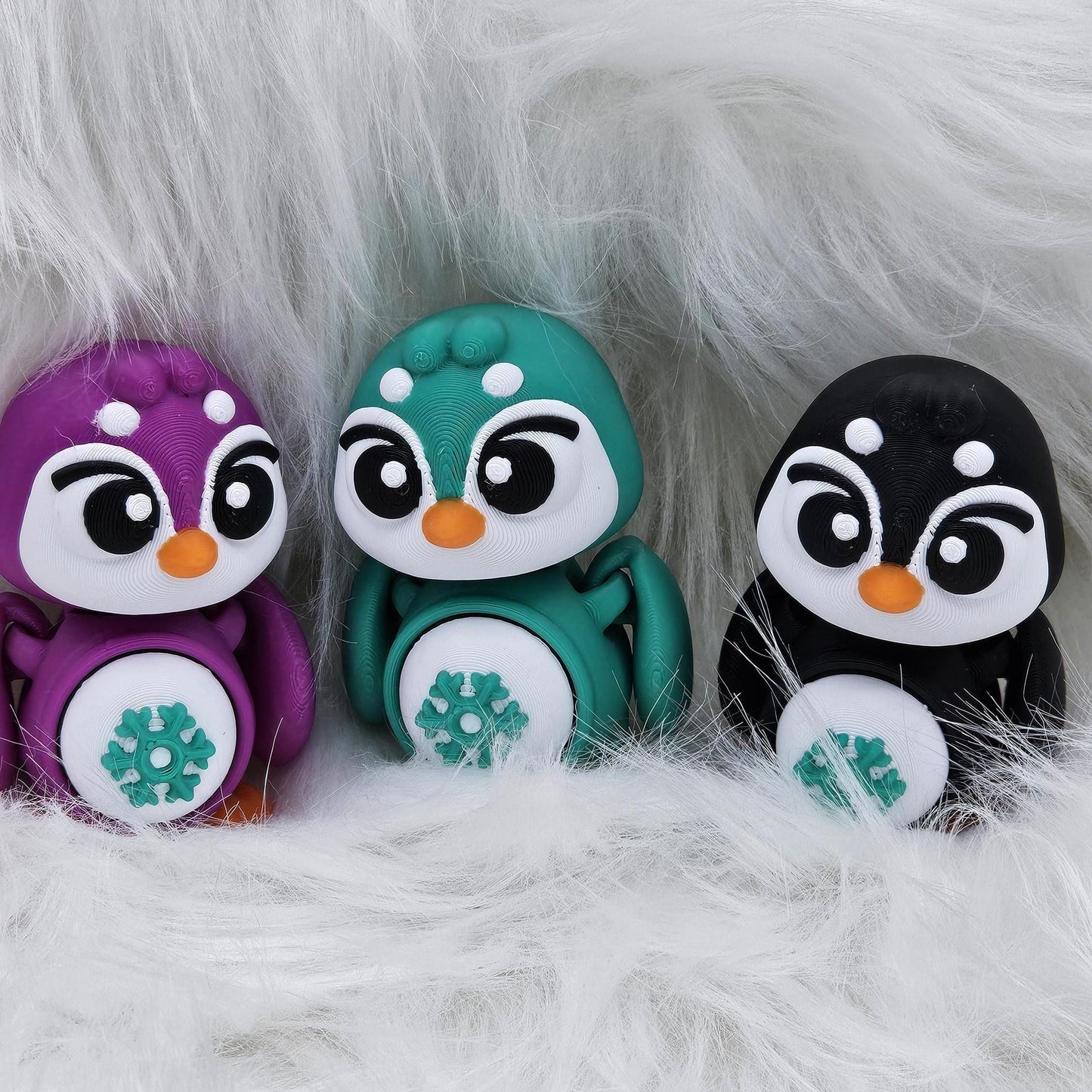 Penguin Holiday Clickers | Cozy Christmas Fidget Toy | Stocking Stuffer | Cute Winter Accessory
