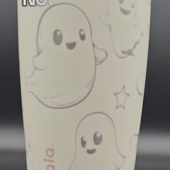 Halloween Owala 24, 30, 32 or 40 oz Freesip or Sway, Ghost Tumbler, Spooky season Lover Gift,  Ghost Drinkware