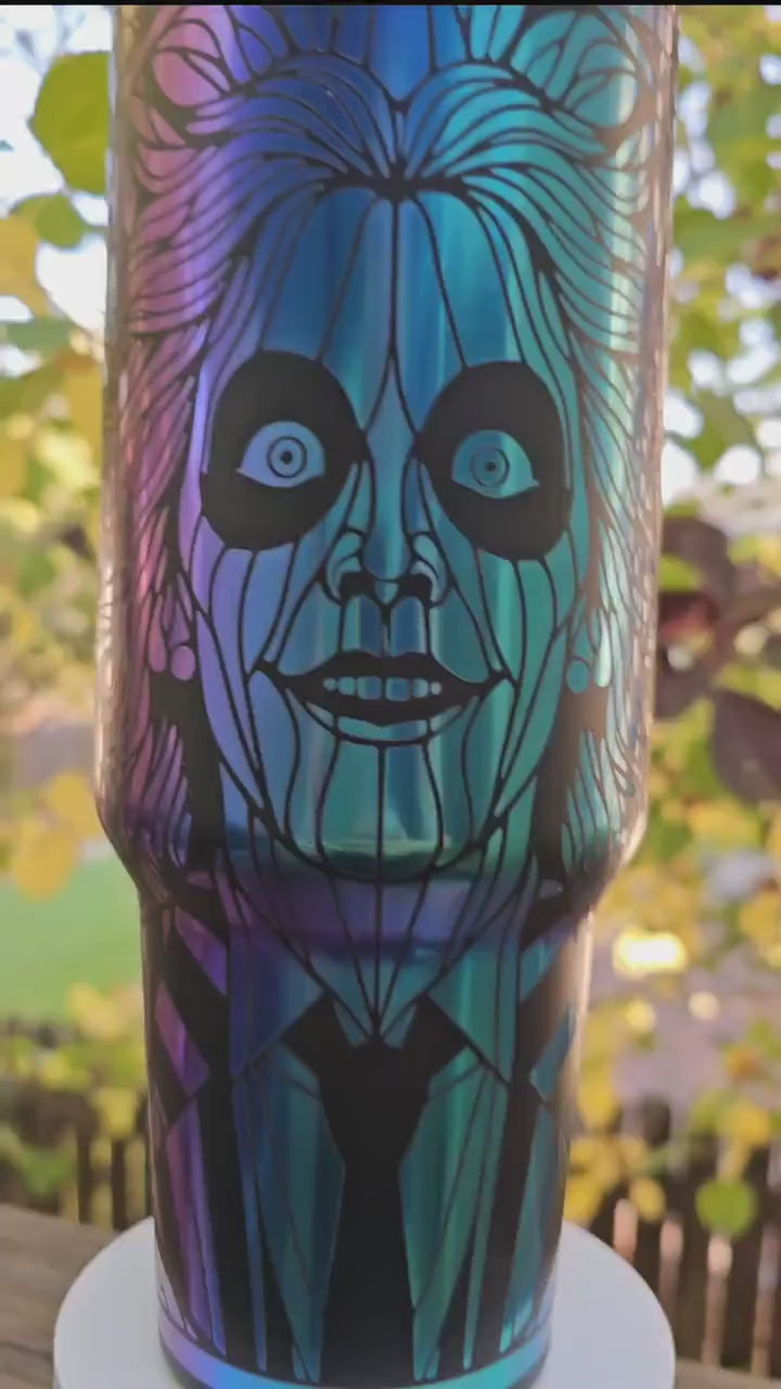 Beetle Juice 40 oz Chroma Tumbler, Insulated Tumbler, Large Drinkware, Beetle Lover Gift, Unique Tumbler
