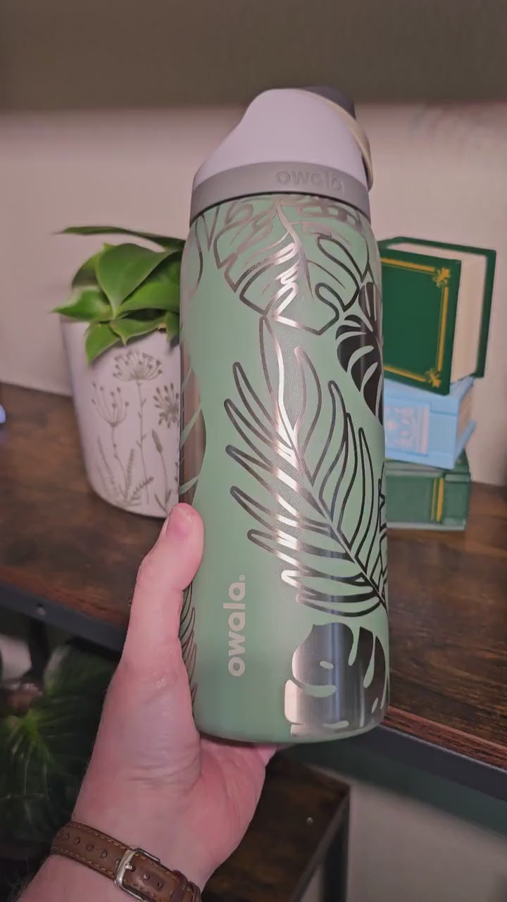 Plant Lover Owala | Personalized FreeSip or Sway | Eco-Friendly Gift for Monstera Lovers