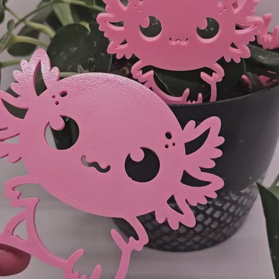Axolotl Plant Trellis, Cute Plant Support, Indoor Garden Decor, Plant Accessory, Houseplant Trellis, Unique Gift