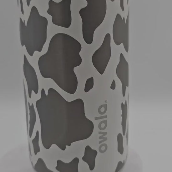 Cow Pattern Engraved Owala Bottle, available in freesip or sway