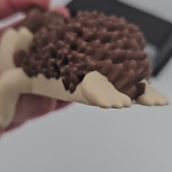 3D Printed Sleeping Hedgehog Shelf Sitter: Unique Desk Decor
