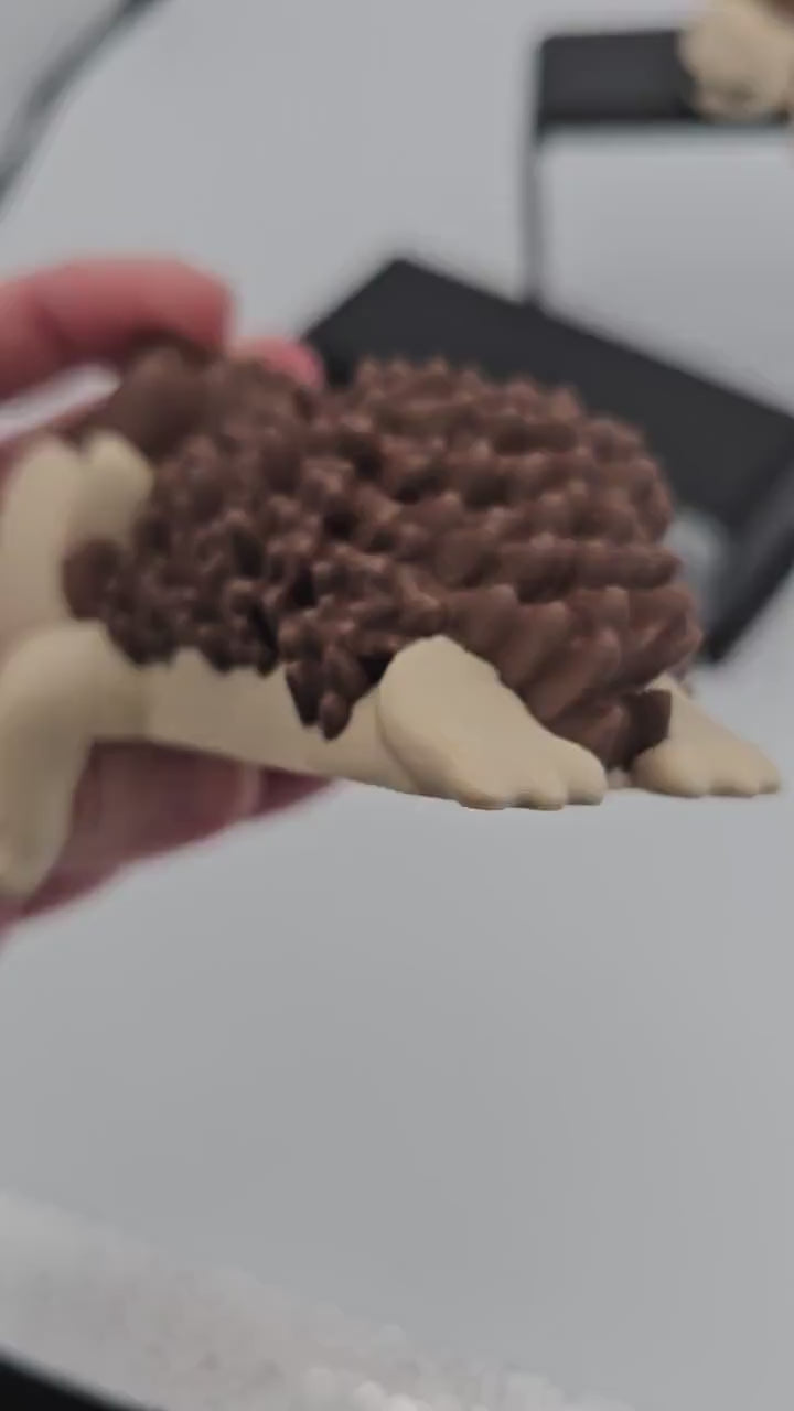 3D Printed Sleeping Hedgehog Shelf Sitter: Unique Desk Decor