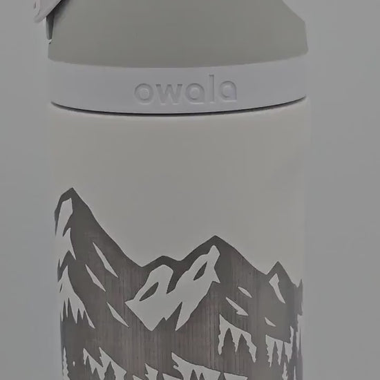 Horse Design Engraved Owala Bottle: Custom Freesip, Sway, Smooth Sip, optional personalization