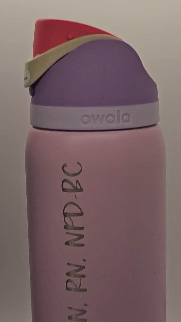 Custom Owala 32 oz Free Sip, Personalized Engraving, Bride and Groom Gifts, Hydration Gift, Unique Gift, Water Bottle